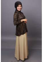 Set Peplum Sarah Black-Cream